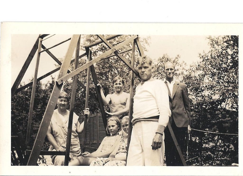 A family's swing.